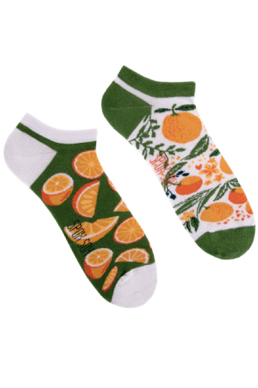 Oranges low socks | Flashing Diaries
