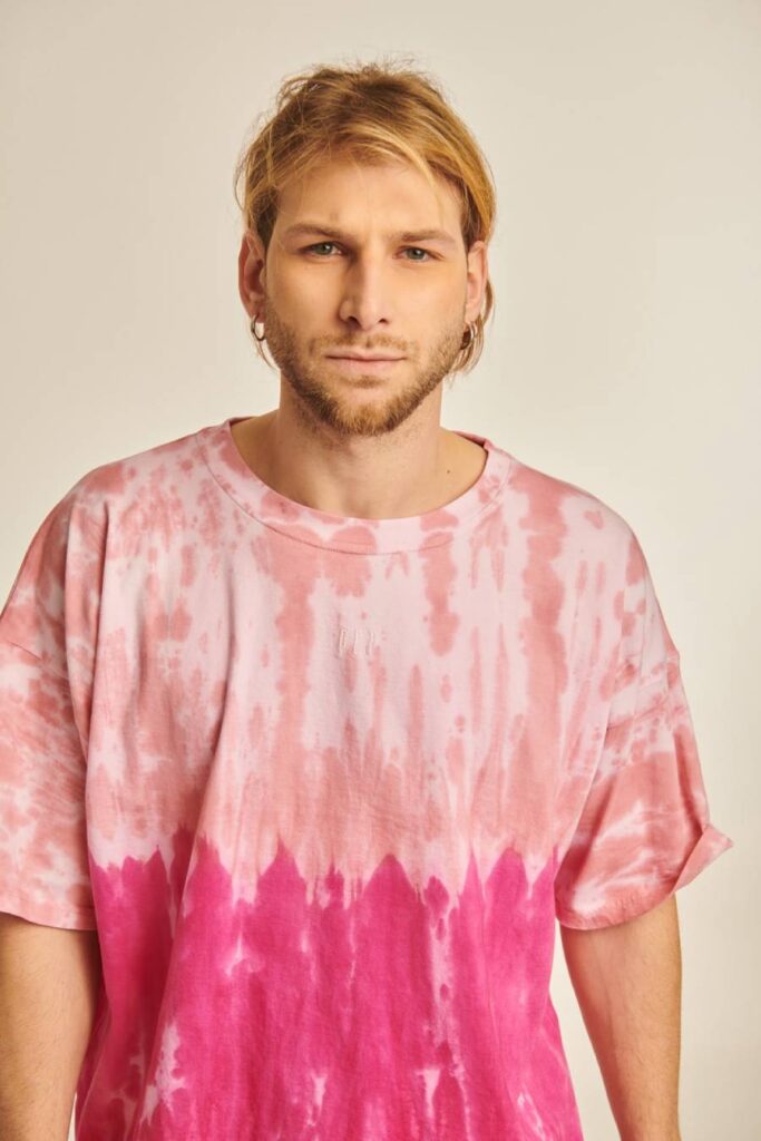 PCP Men’s T-Shirt Tie-Dye Horn Pink