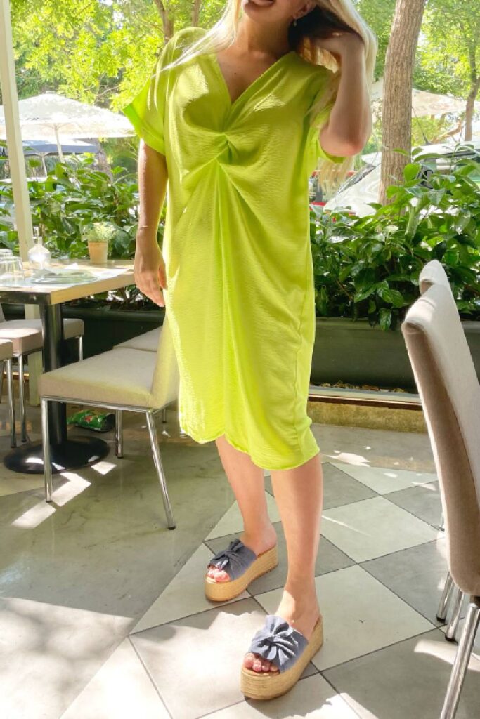 Lime ocean kaftan – dress