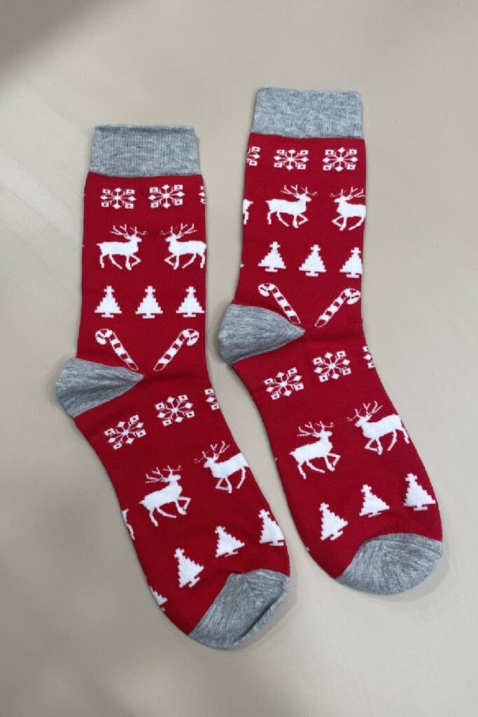 Red Christmas socks